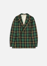 AARADEO TARTAN DOUBLE-BREASTED JACKET