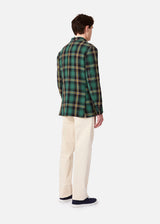 AARADEO TARTAN DOUBLE-BREASTED JACKET