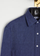 AALBENGA SOLID LINEN SHIRT