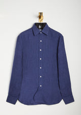 AALBENGA SOLID LINEN SHIRT