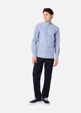 AAMILCARE GURU COLLAR STRIPED SHIRT