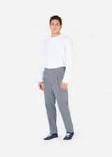 AANTIOCO STRIPED COTTON CHINO TROUSERS