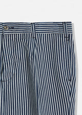 AANTIOCO STRIPED COTTON CHINO TROUSERS