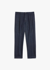 AANTIOCO DENIM TROUSERS WITH DARTS