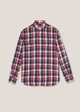 AANTERO RED FLANNEL CHECKED SHIRT