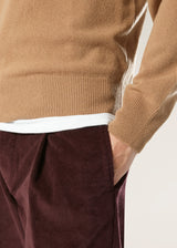 PANTALONI AANTIOCO IN COTONE STRETCH E VELLUTO A COSTE BORDEAUX PLISSÉ